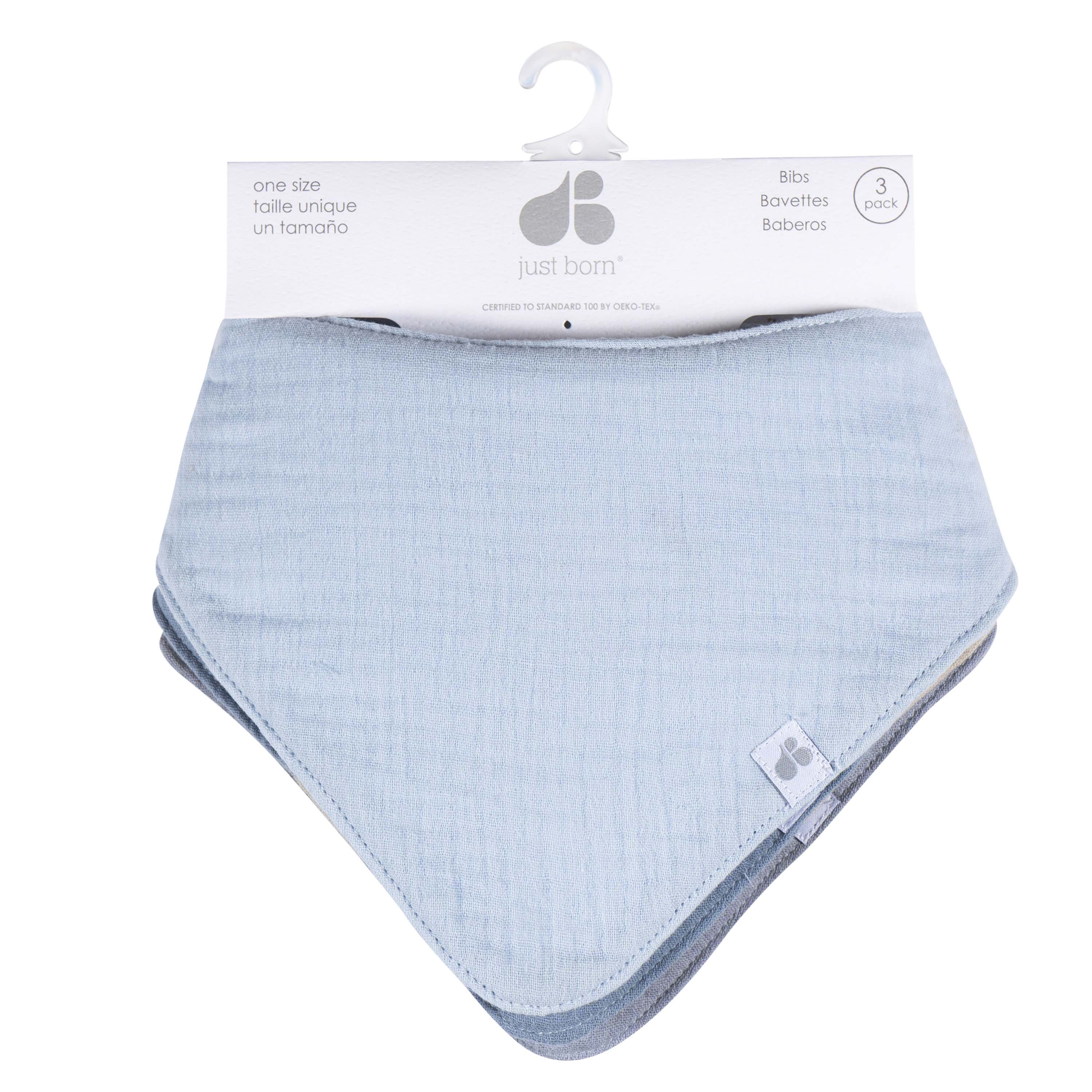 4-Pack Muslin Bandana Bibs