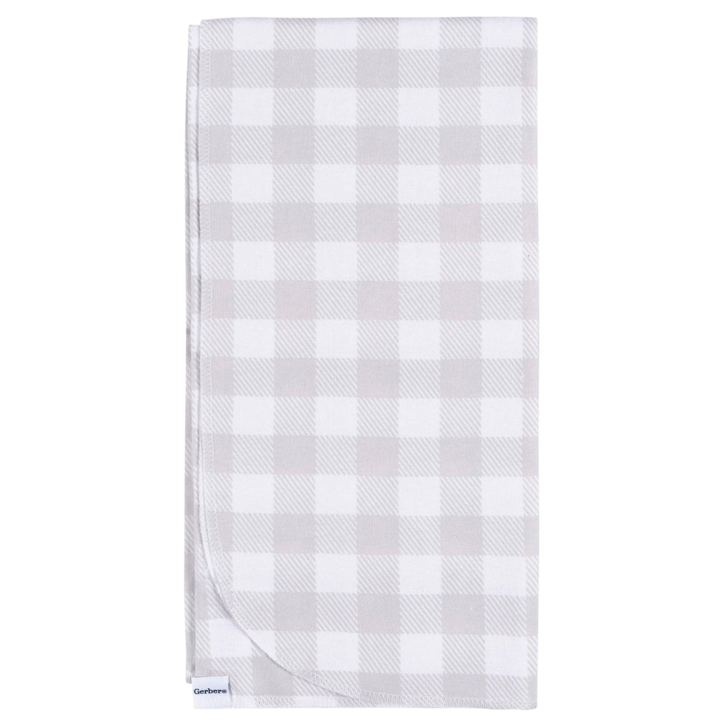 Flannel Receiving Blanket - 4pk