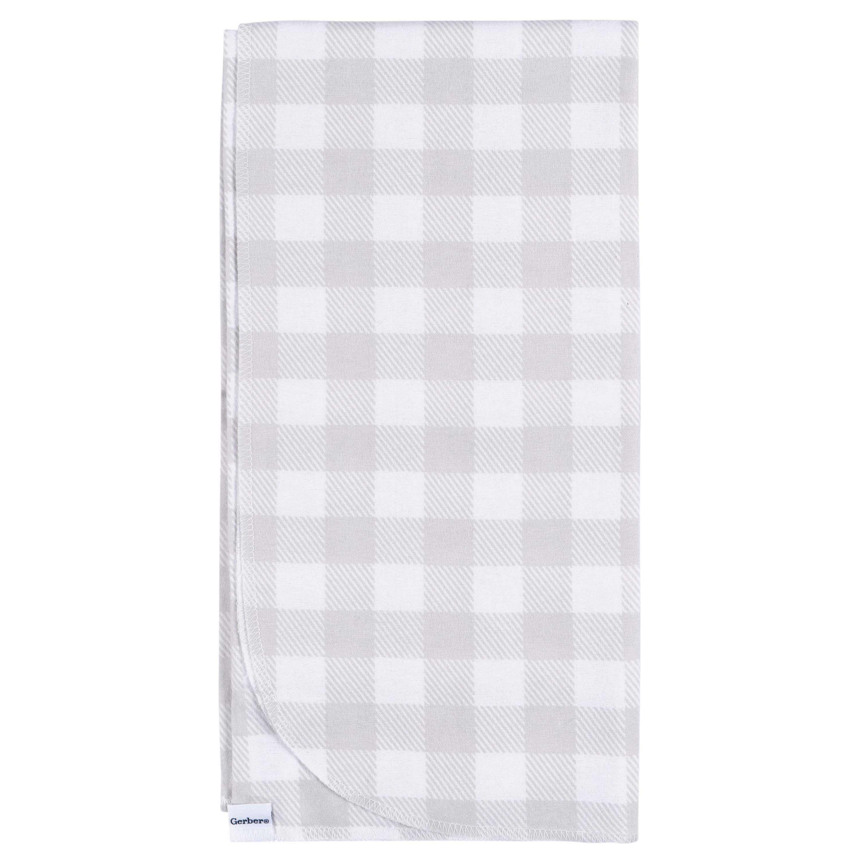 Flannel Receiving Blanket - 4pk