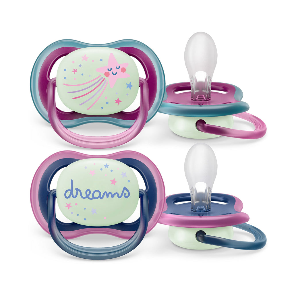 Ultra Air Pacifier Nighttime Glow - 2 Pack