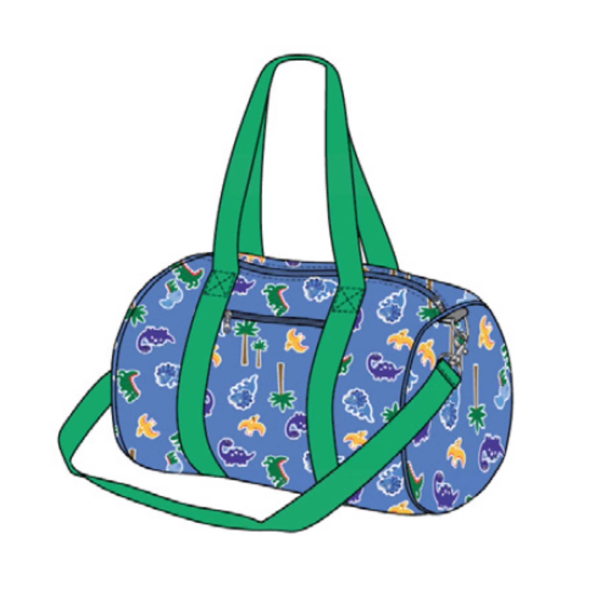 Printed Duffel Bag - Devin the Dino & Friends