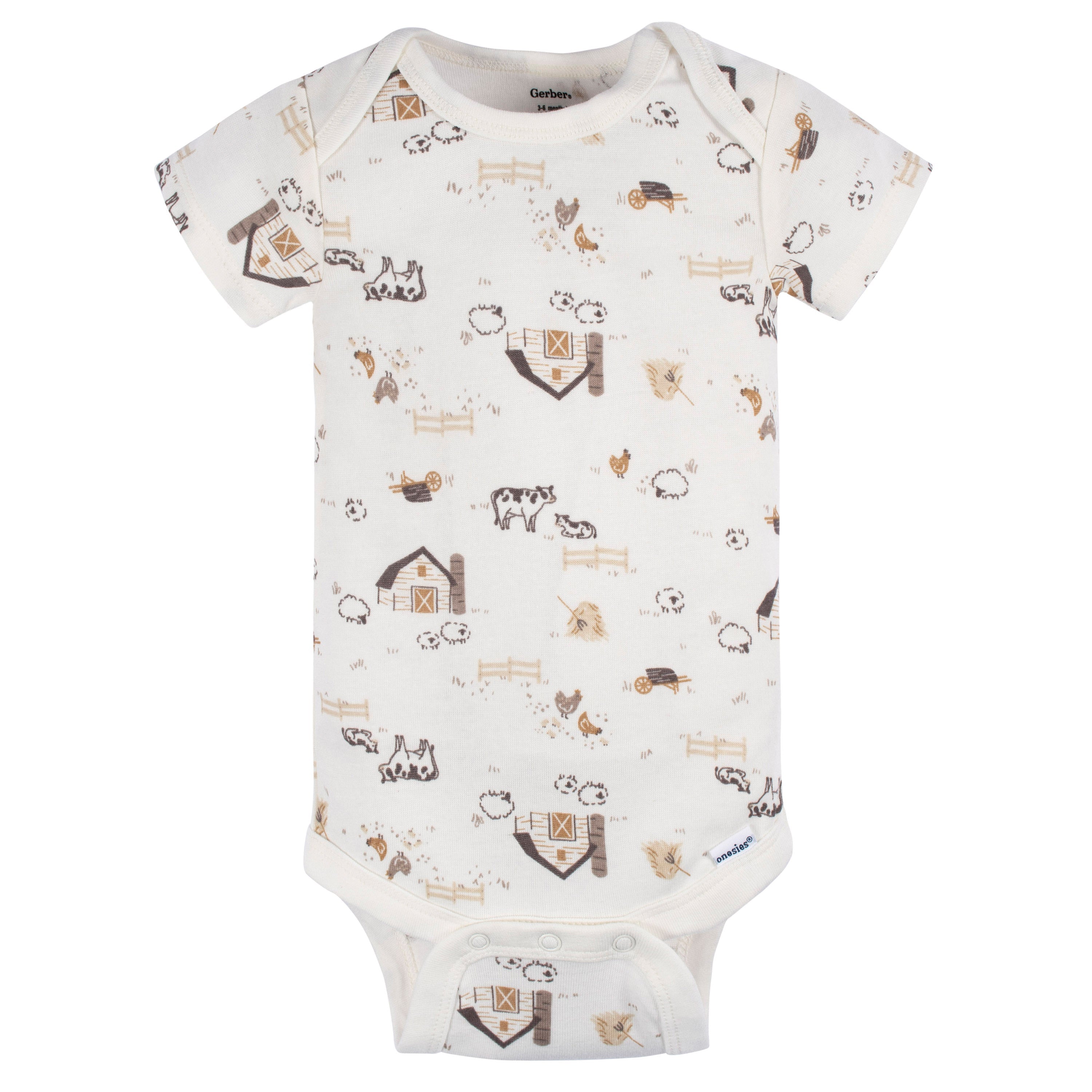 Short Sleeve Bodysuit Onesies - 3pk
