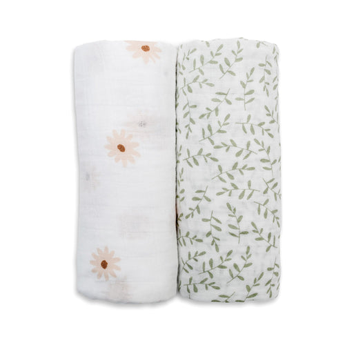 2pk Cotton Muslin Swaddle Blanket - 40x40