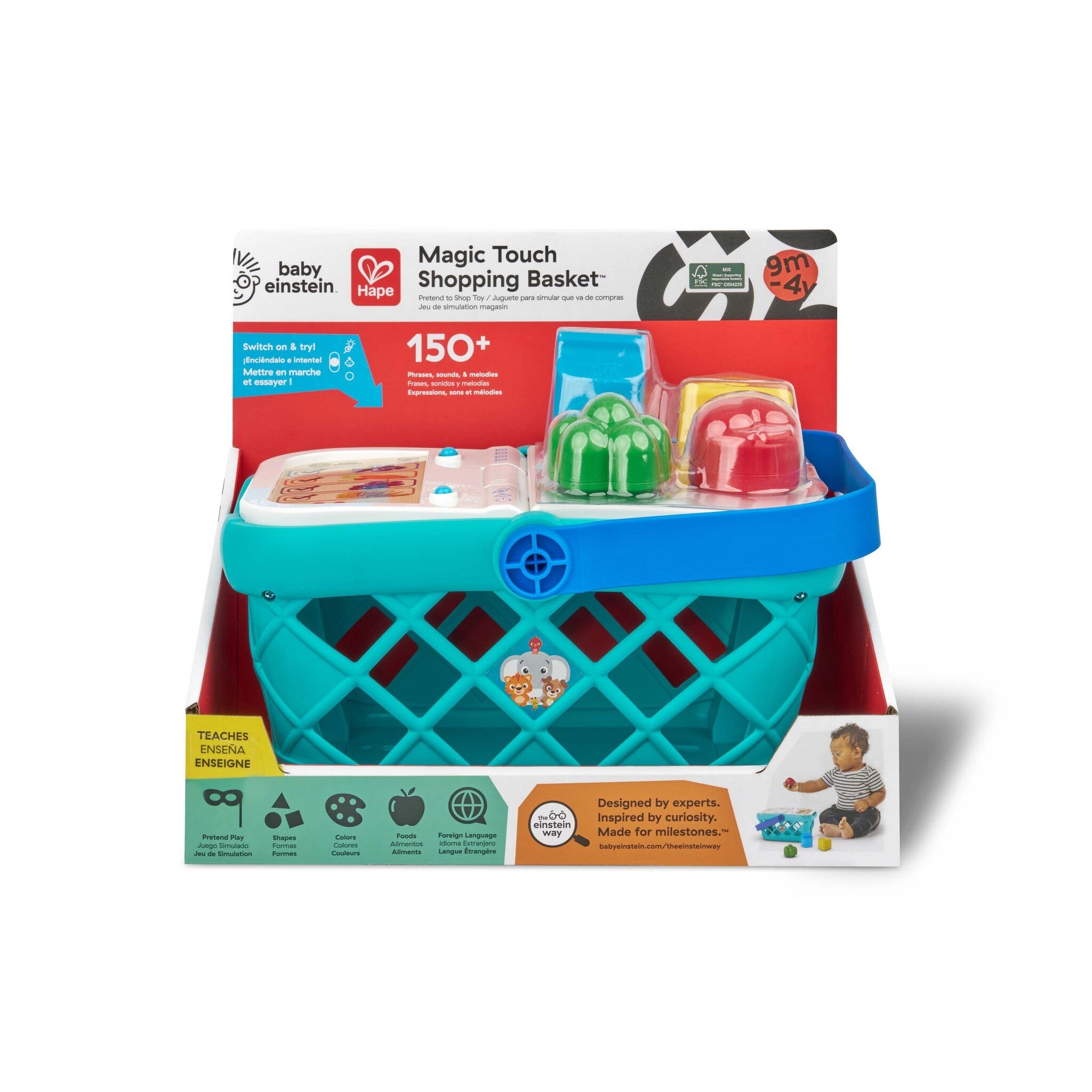 HAPE Magic Touch Shopping Basketâ„¢ Pretend to Shop Toy