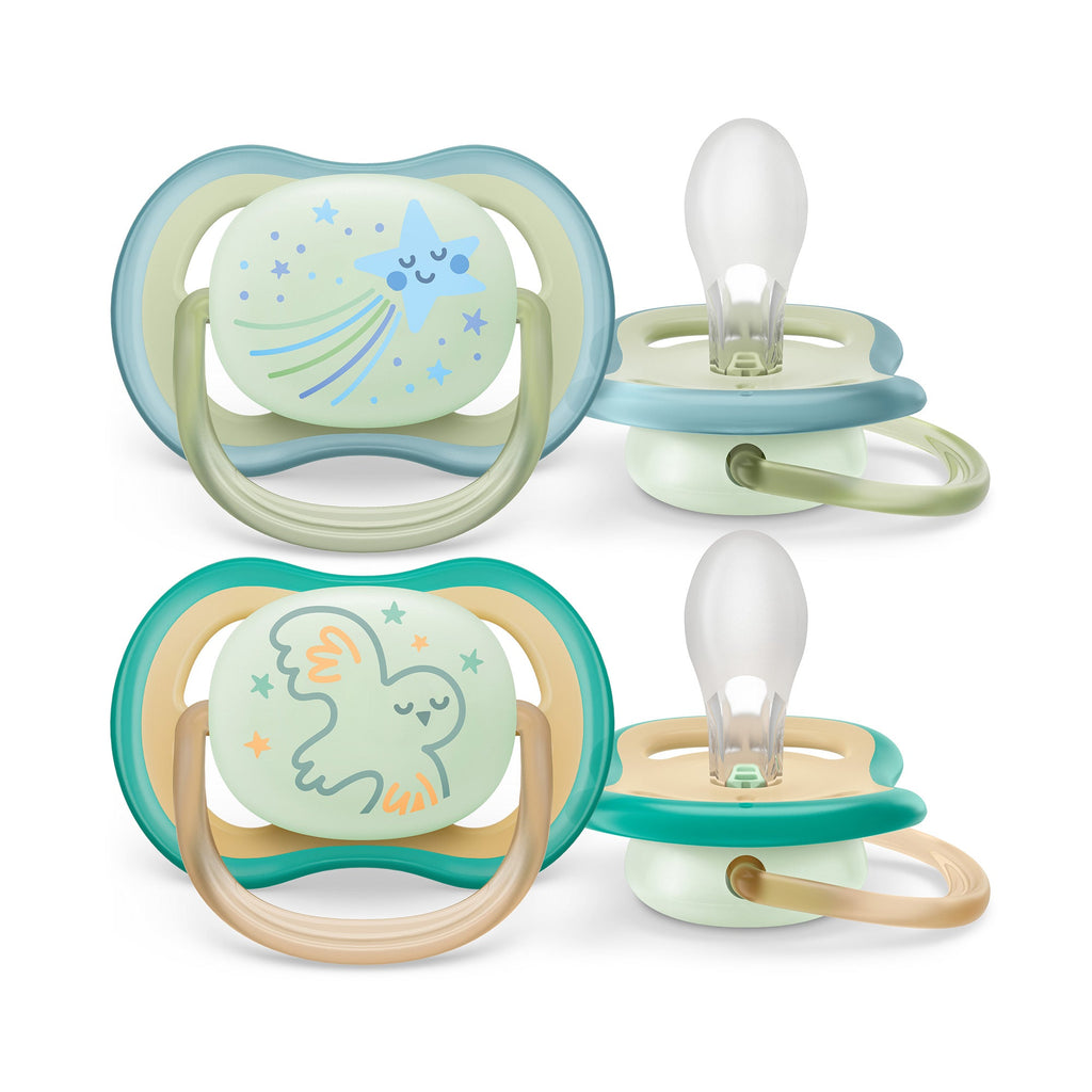 Ultra Air Pacifier Nighttime Glow - 2 Pack