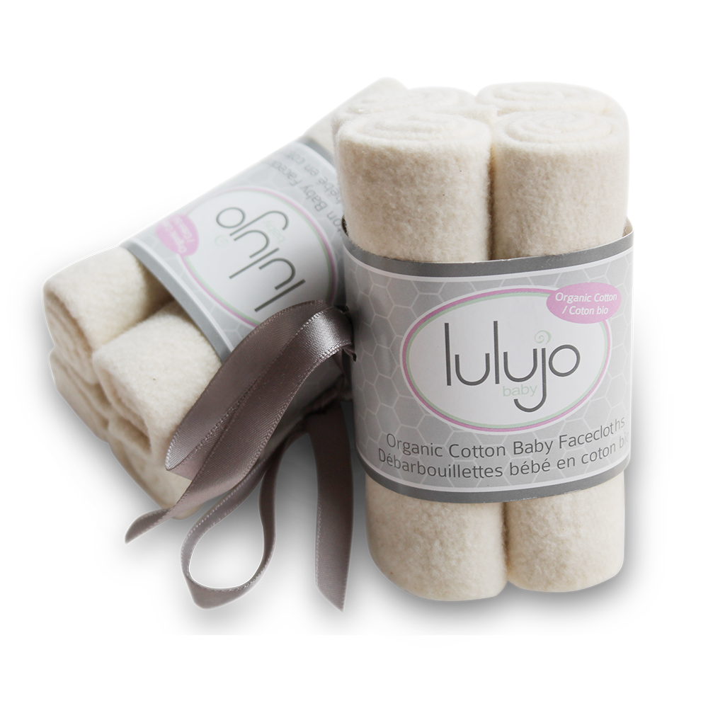 4pk Organic Cotton Wash Cloths