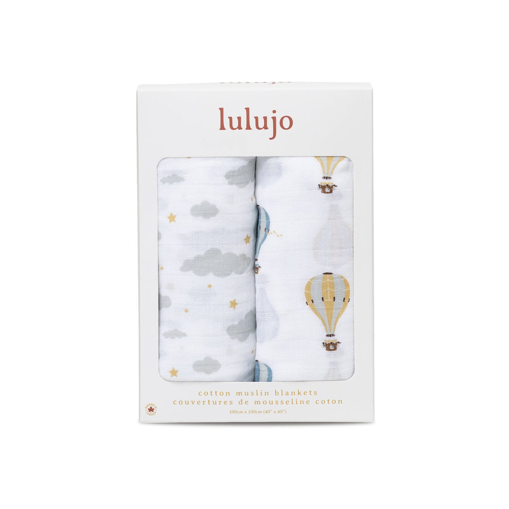 2pk Cotton Muslin Swaddle Blanket - 40x40