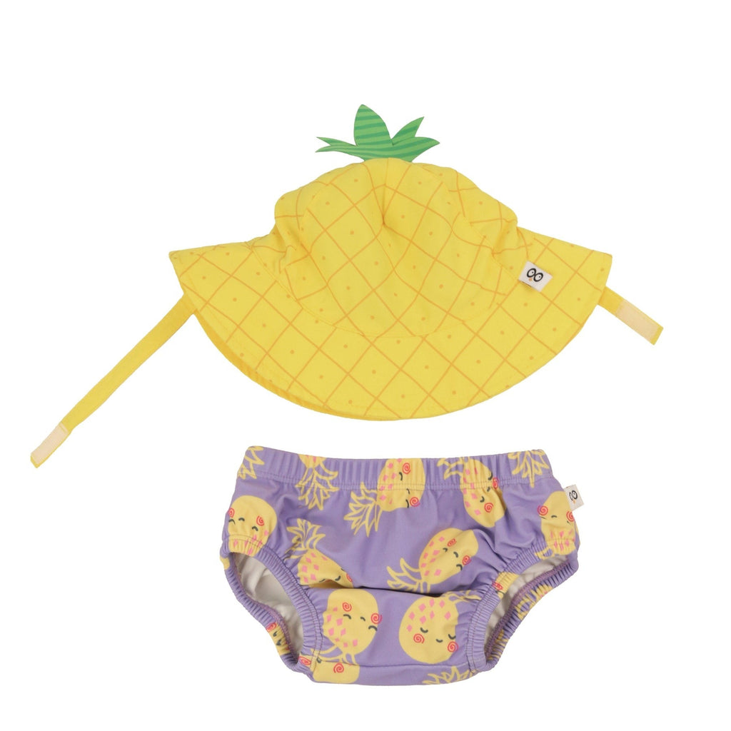 UPF50+ Baby Swim Diaper & Sun Hat Set