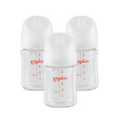 Pigeon - Glass Bottle 5oz (3 pack) with SS Nipple