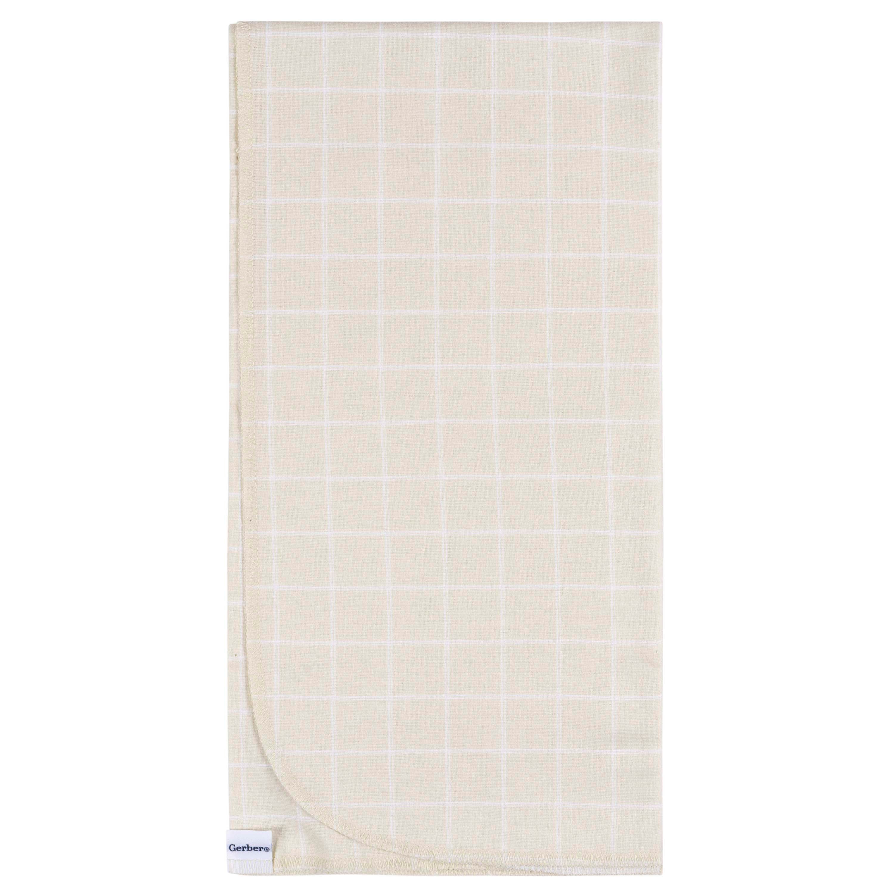 Flannel Receiving Blanket - 4pk