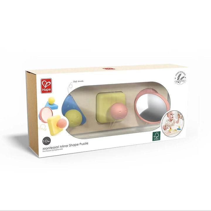 Montessori Mirror Shape Puzzle | Educational Sensory Toy With Color Effects For Babies Ages 10+ Months - Hape