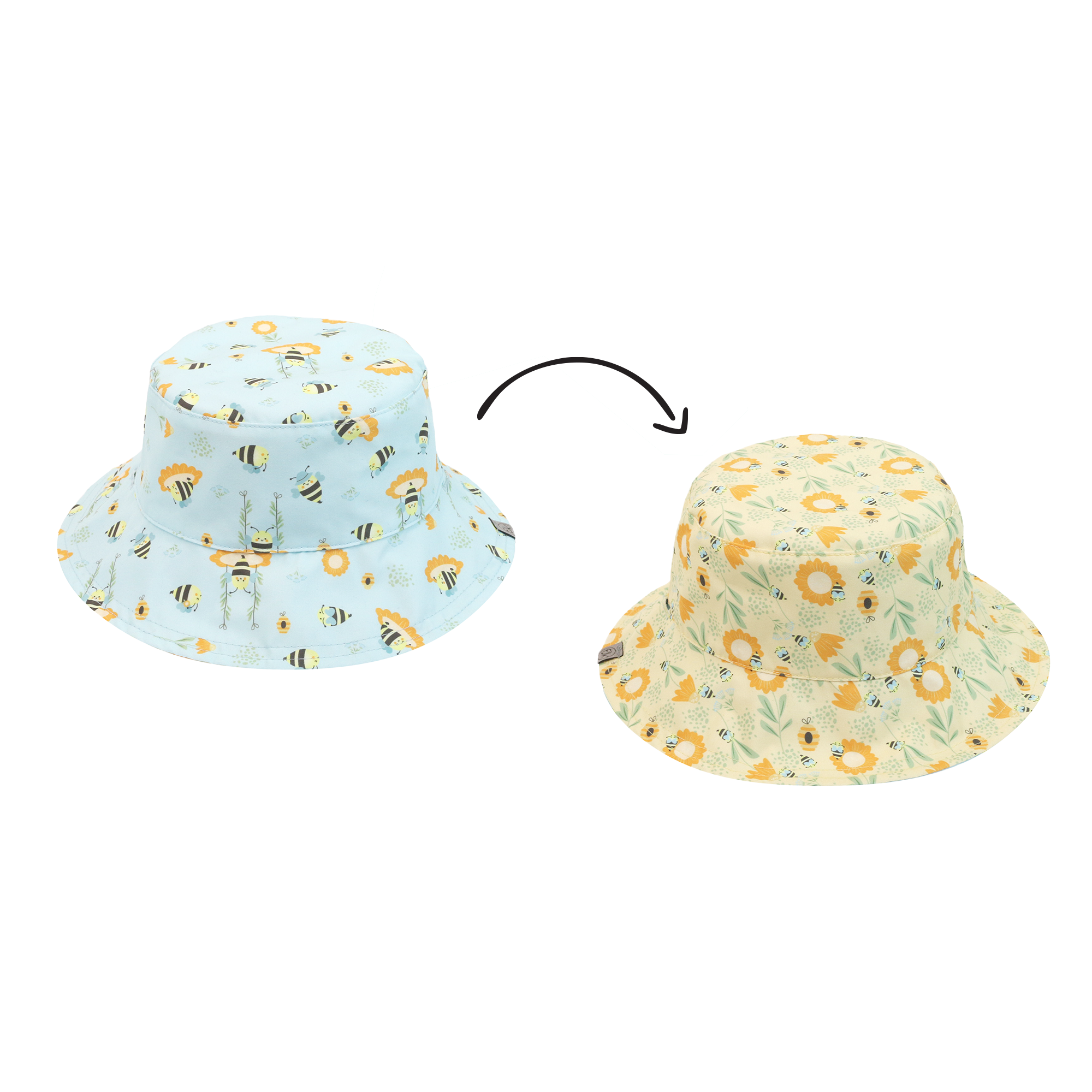Reversible Kids UPF50+ Patterned Sun Hat