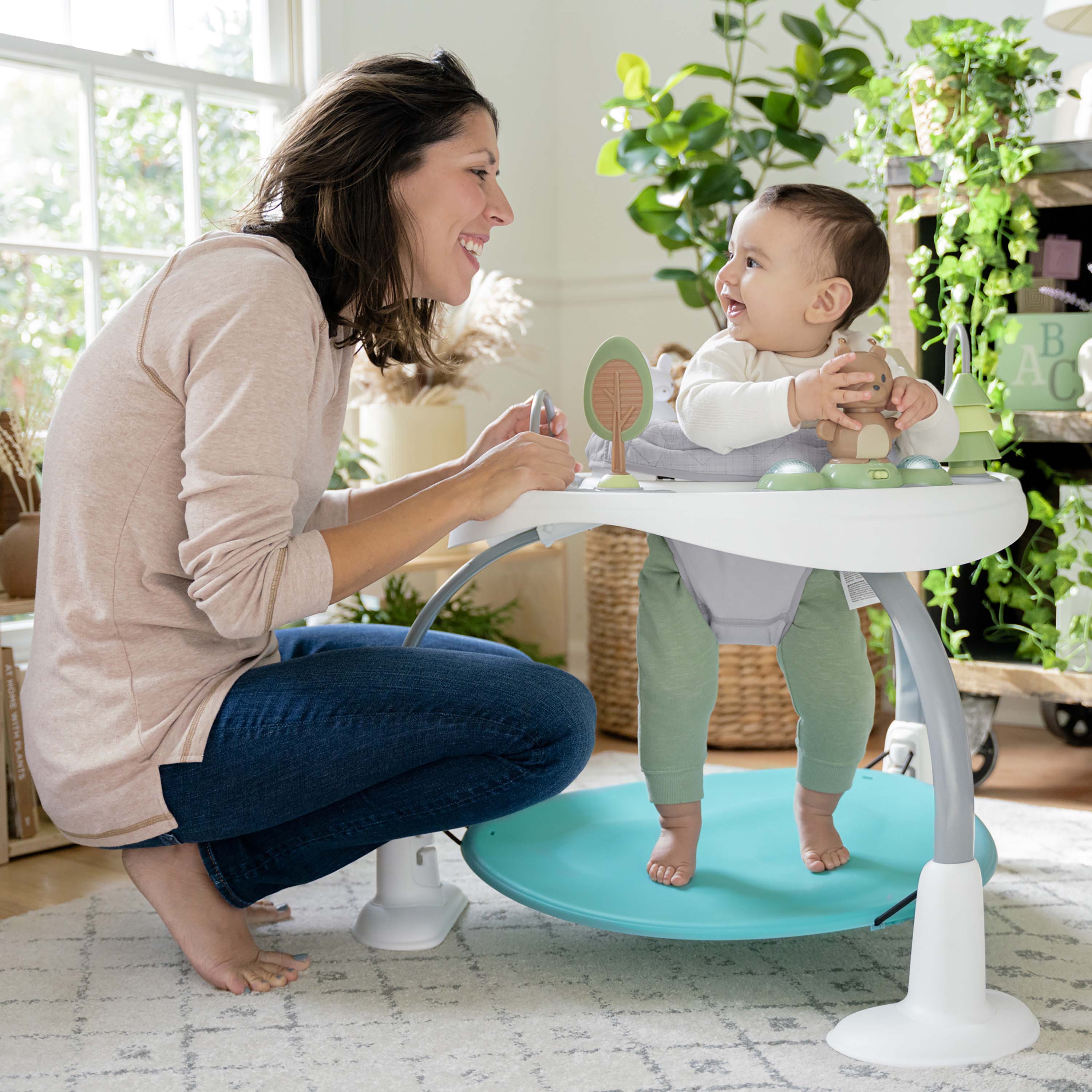 Spring & Sprout 2-in-1 Activity Jumper + Table - First Forest