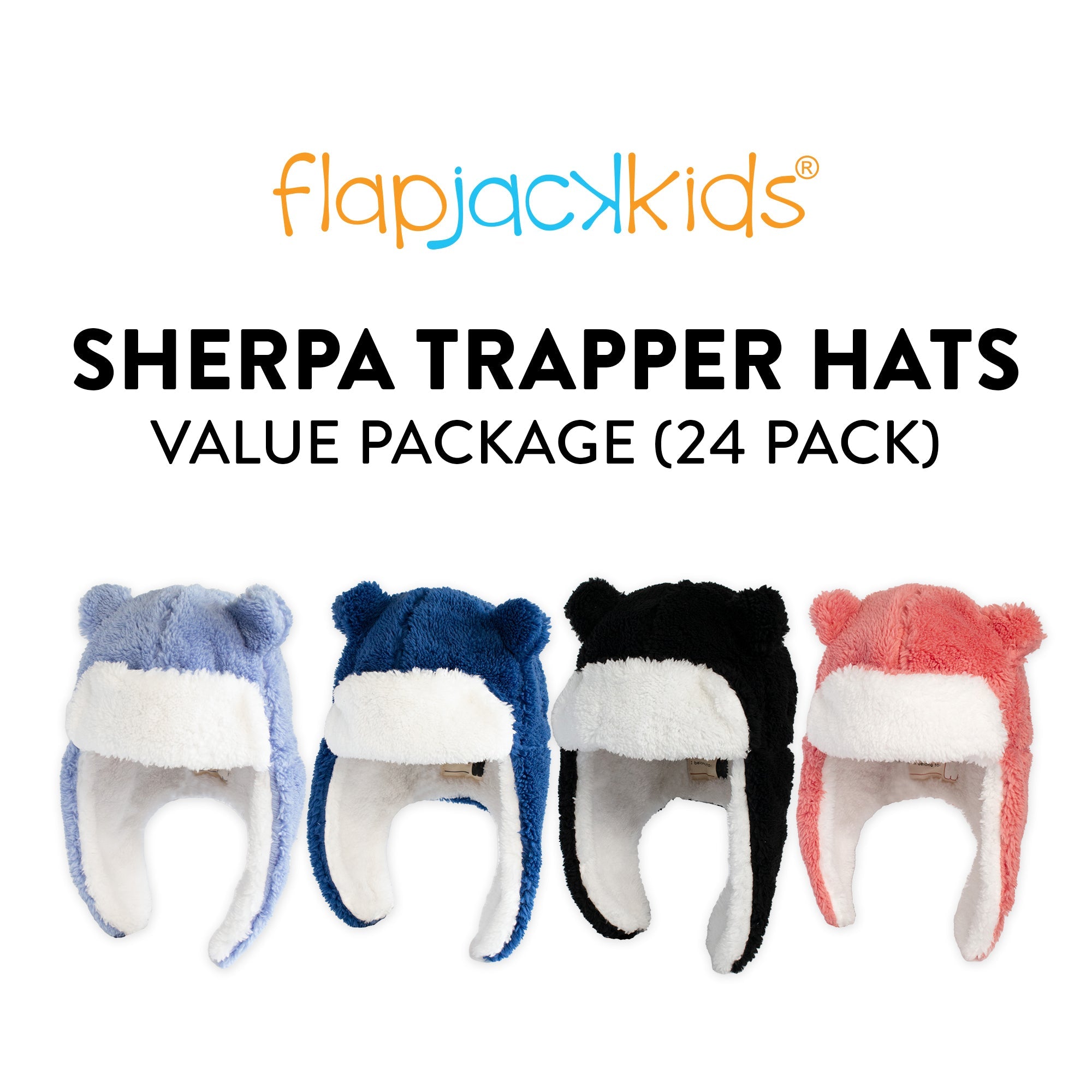 FlapJackKids - Sherpa Trapper Hats Package - 7% OFF with 24 Hat buy-in