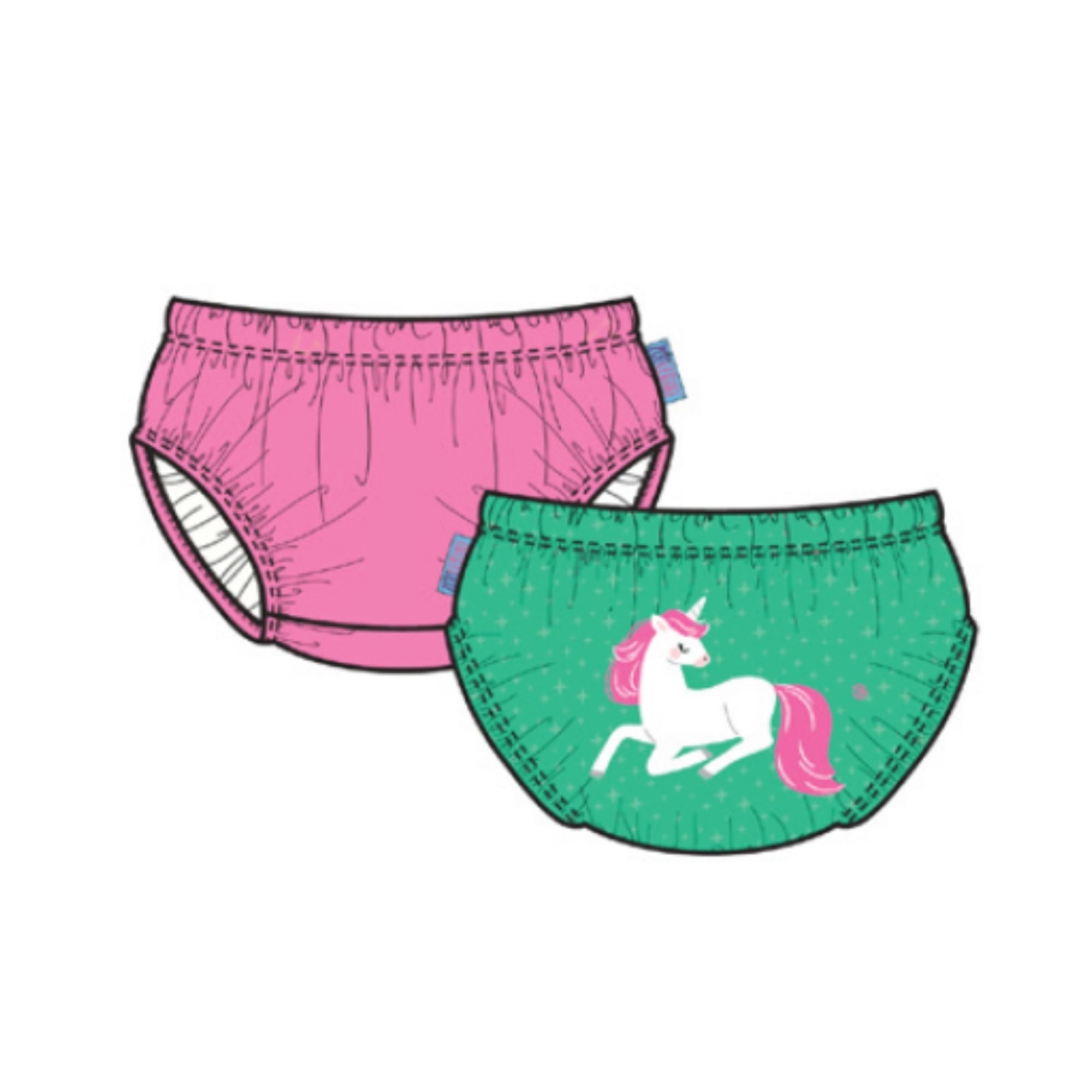 Knit Swim Diaper 2 Pc Set - Unity the Unicorn