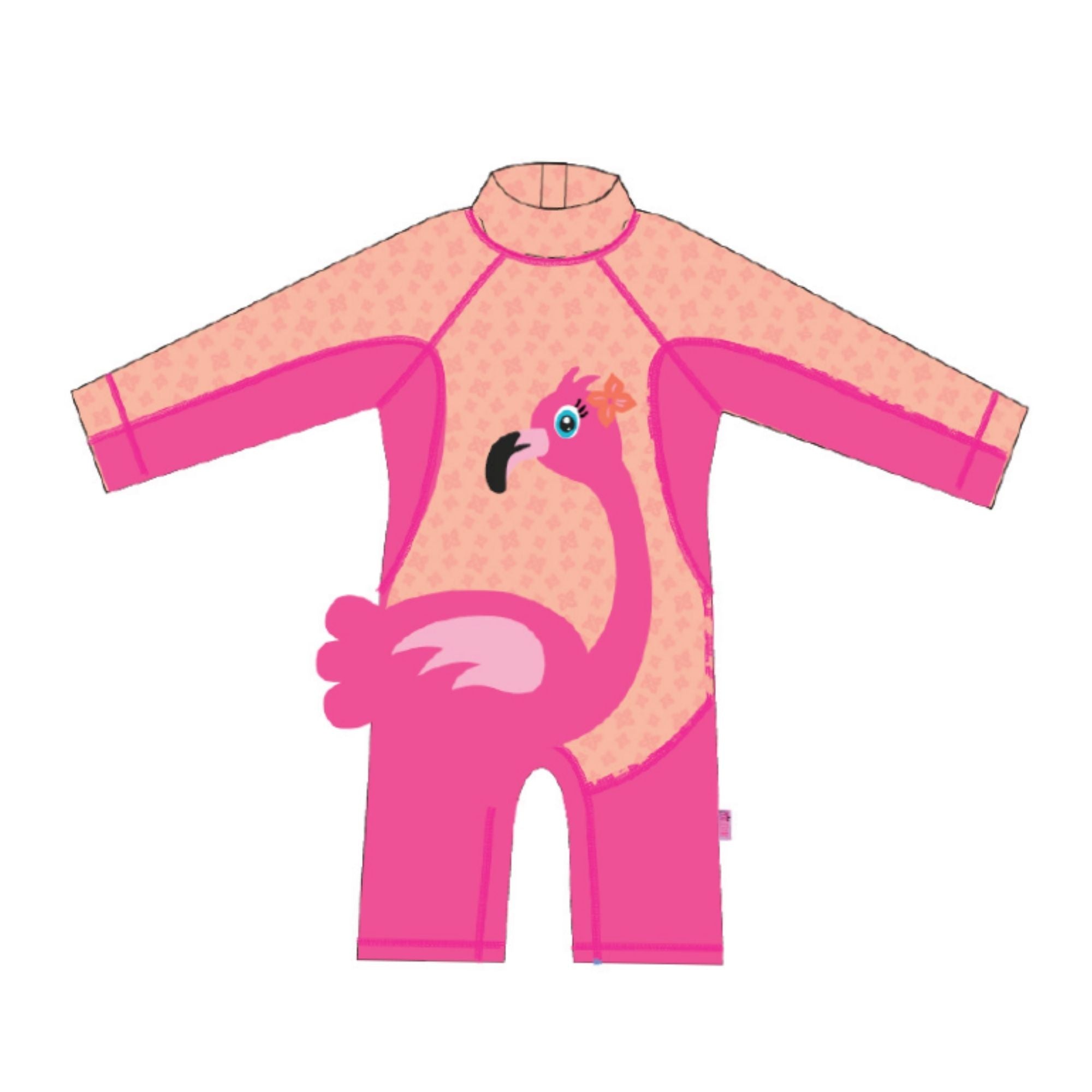 Rashguard 1Pc Swimsuit - Franny the Flamingo