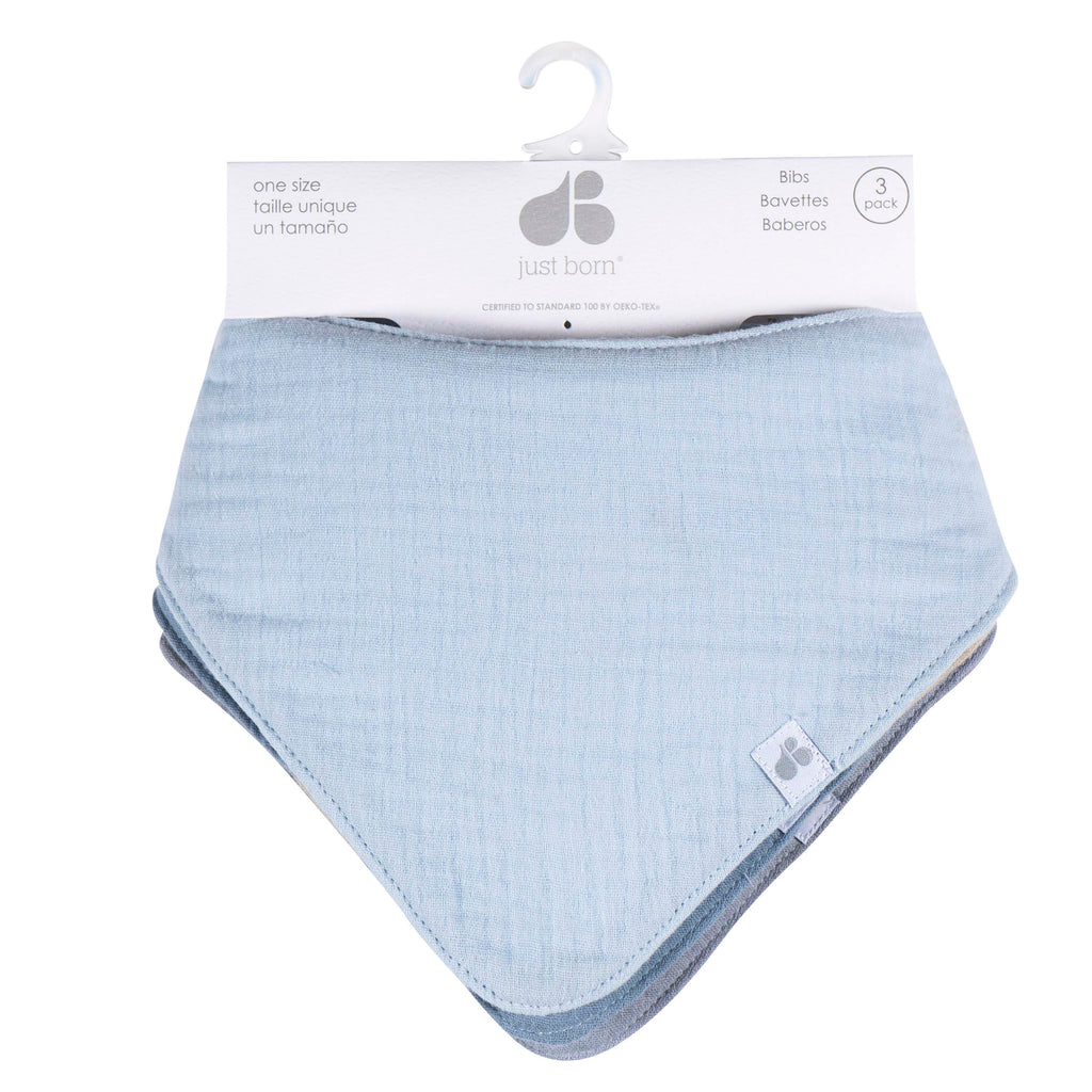 4-Pack Muslin Bandana Bibs