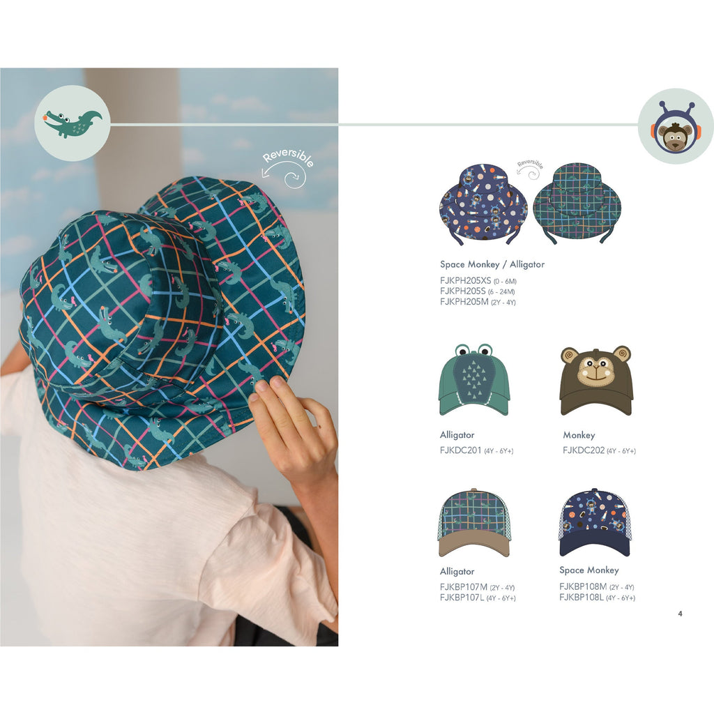 Kids Printed Ball Cap - Alligator