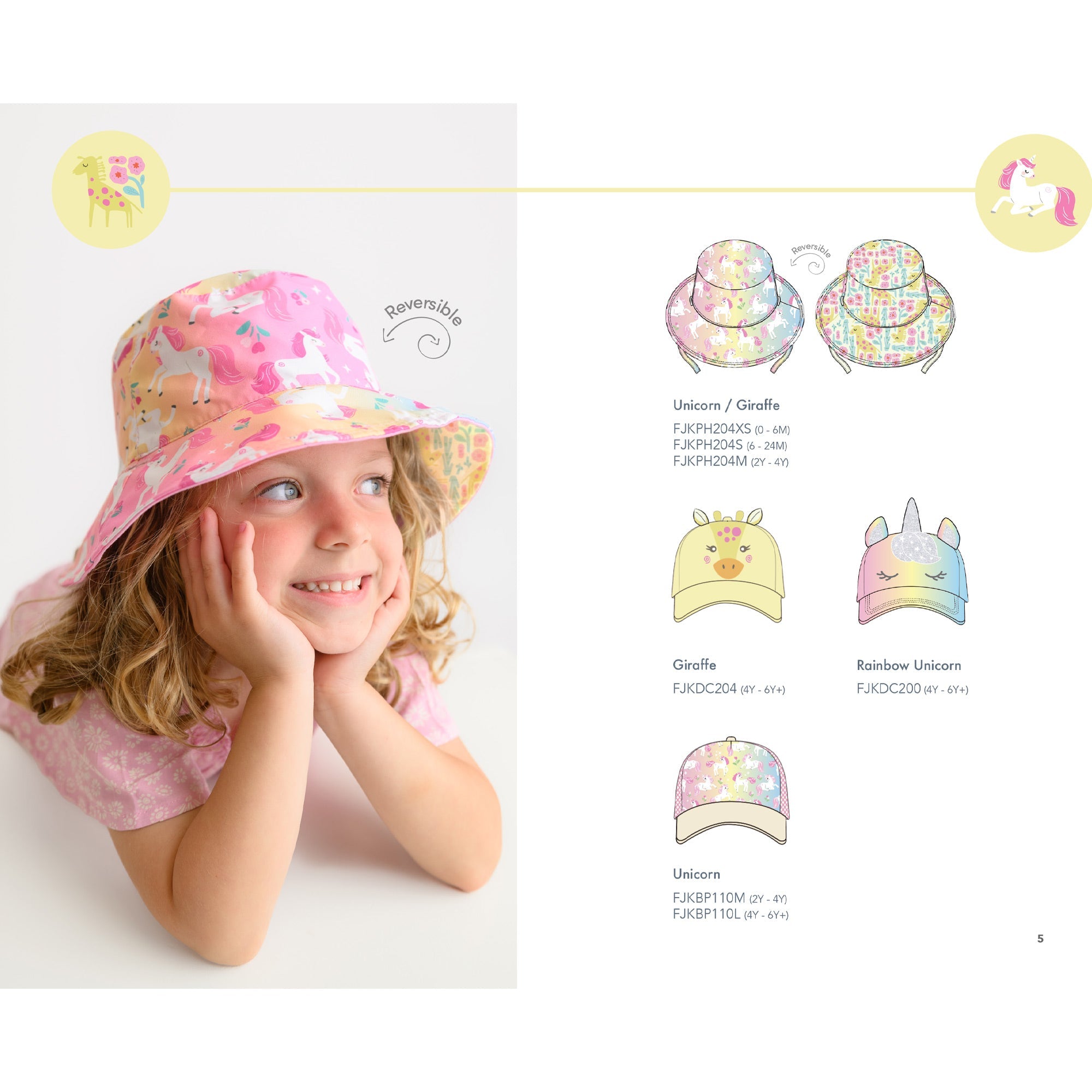 Kids Printed Ball Cap - Unicorn