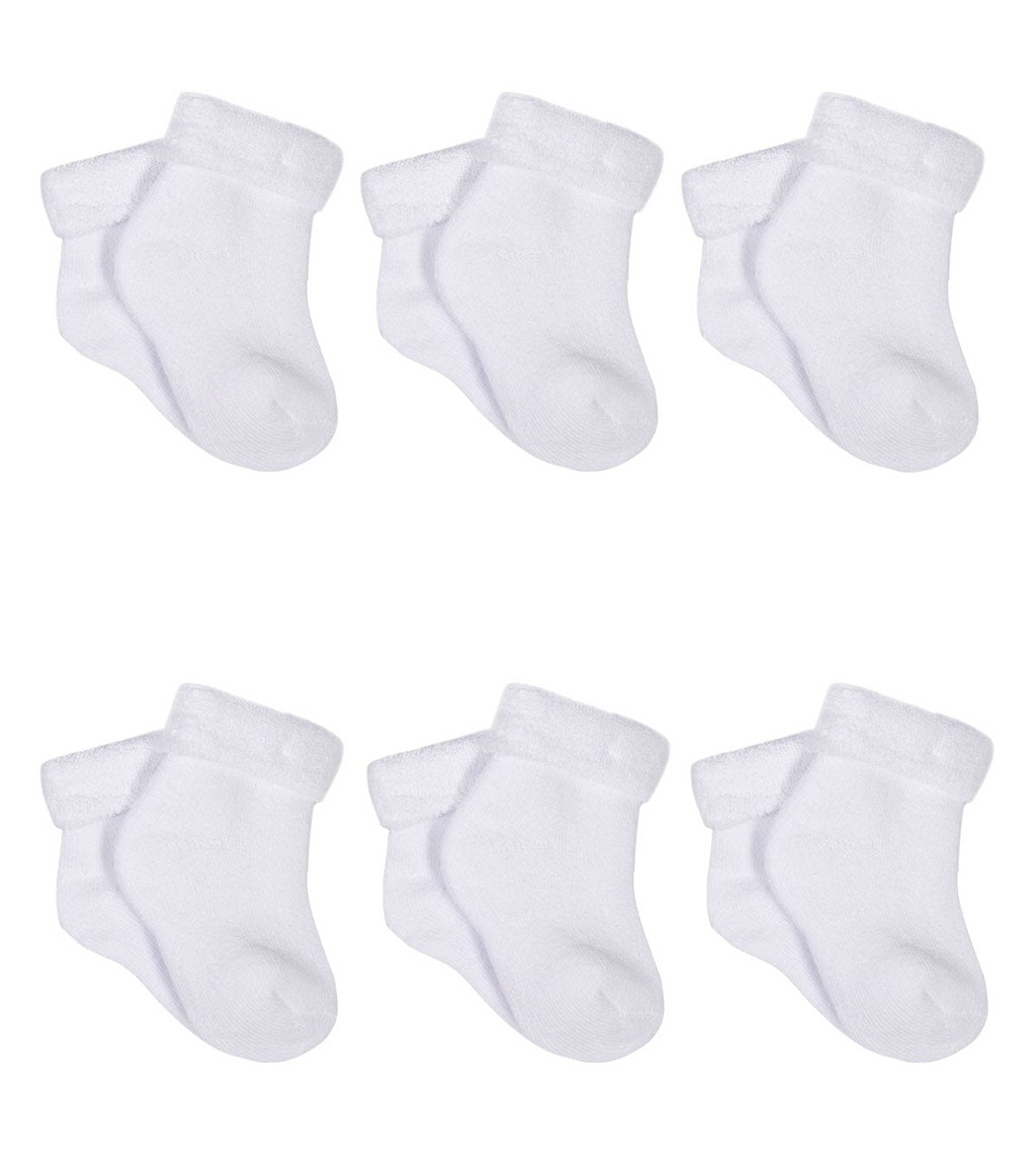 Gerber - WHITE - 6pk Socks