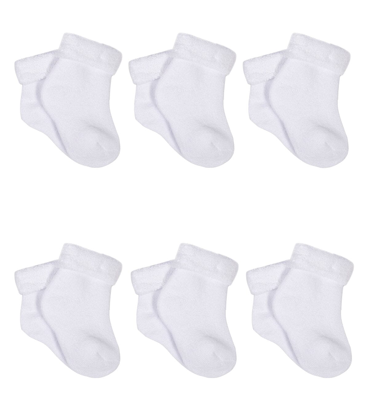 Gerber - WHITE - 6pk Socks