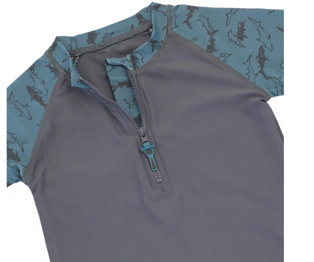 Long Sleeve Swim Shirt- Shark