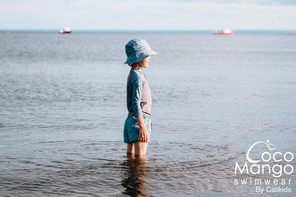 Long Sleeve Swim Shirt- Shark