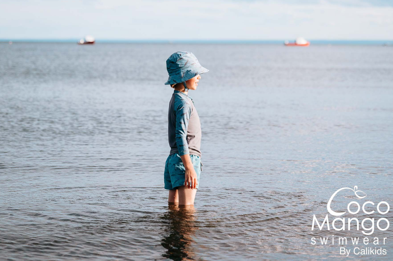 Long Sleeve Swim Shirt- Shark