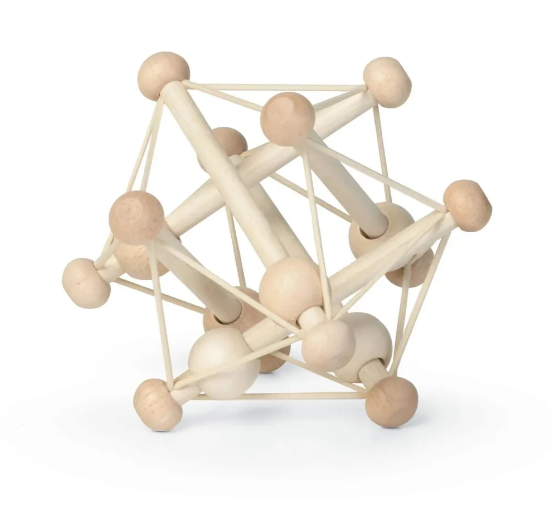 Manhattan Toy - Skwish Rattle + Teether Activity Toy - Natural