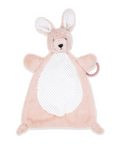 Jesse + Lulu Pink Bunny Soft Baby Plush Activity Toy