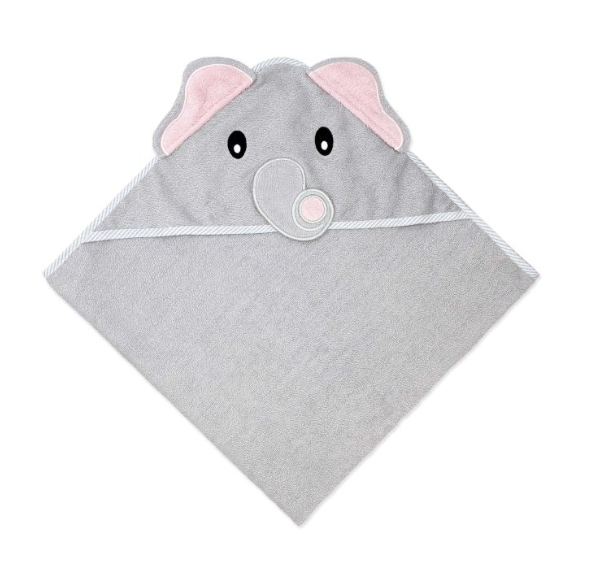 Grey Elephant Hooded Towel