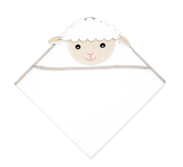 Ivory Lamb Hooded Towel