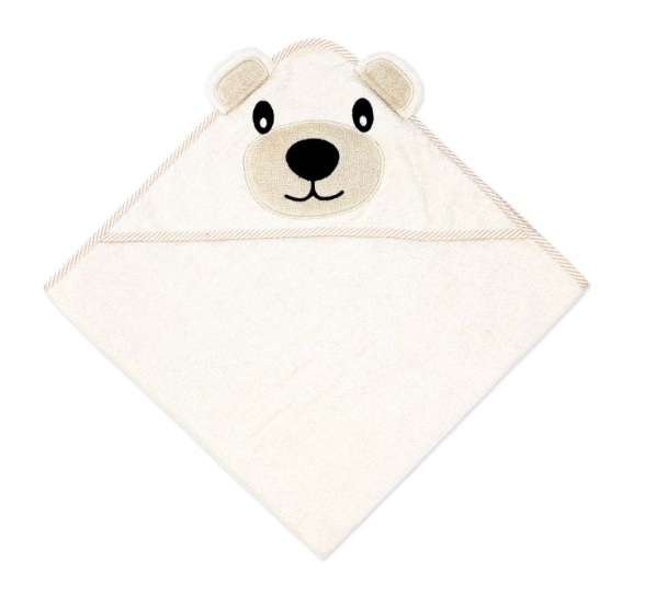 Tan Bear Hooded Towel