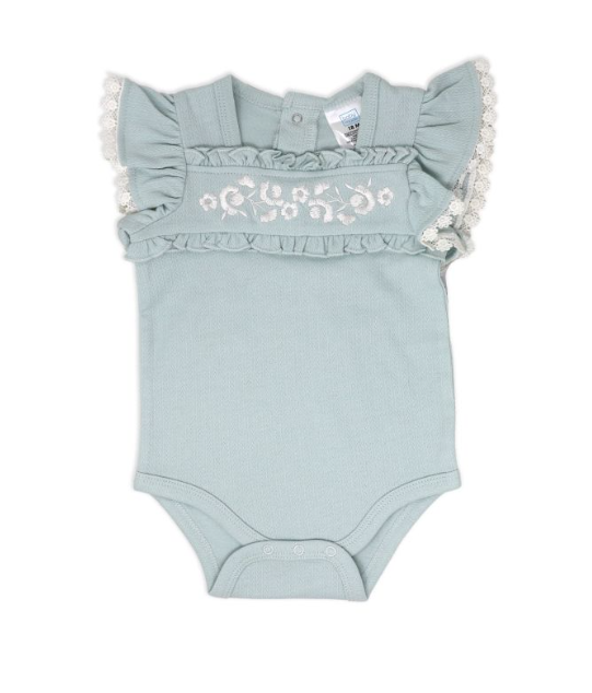 Girls 3 Piece Pant Set : Blue Floral