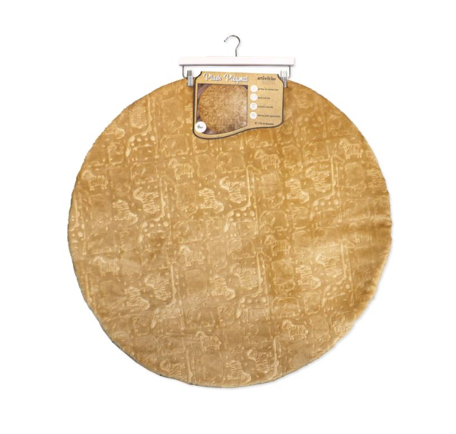 Reversible Pressed Plush Stuffed Playmat: Tan Safari