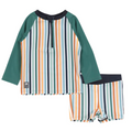 Baby Boy Green Two-Piece UV Swimsuit