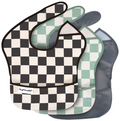 Mess-Proof Easy Bib - 3pk - Black + Sage + Charcoal
