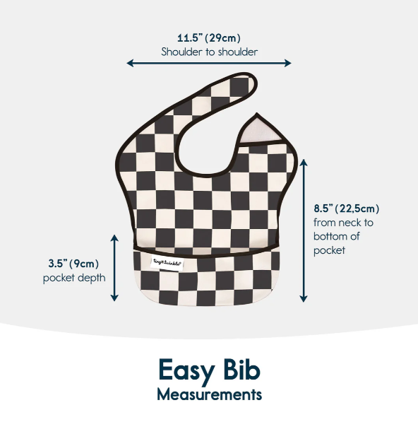 Mess-Proof Easy Bib - 3pk - Black + Sage + Charcoal