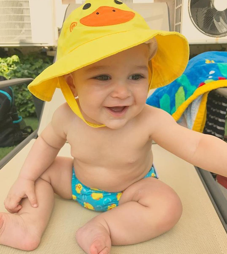 Ducky Baby Swim Diaper & Sun Hat Set UPF50