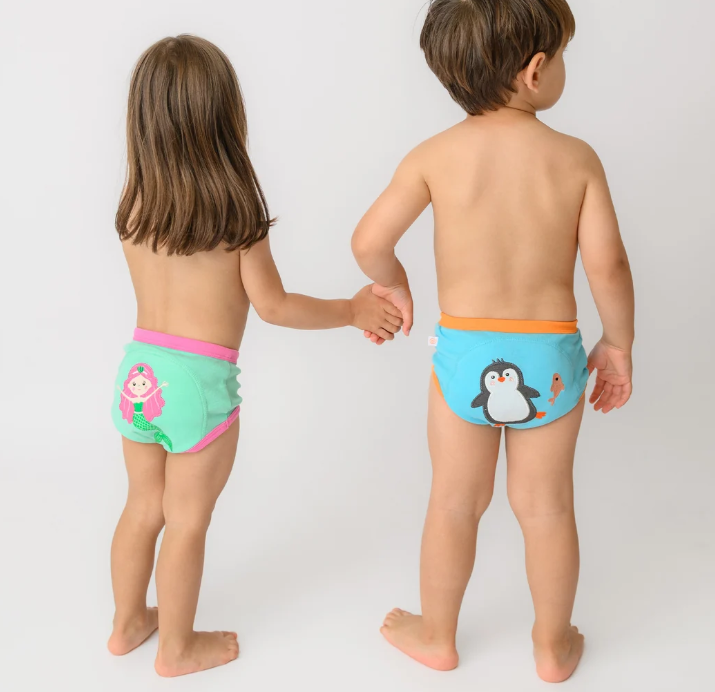 Organic Cotton 3 Piece Potty Training Pants - Mermaids