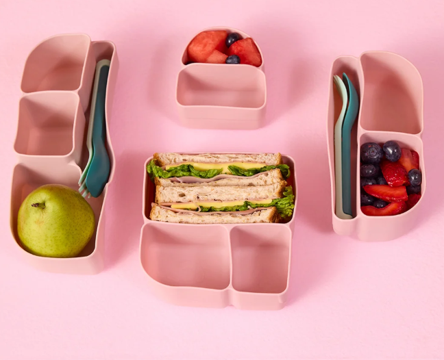 SIlicone Bento Tray - Lunchbox - Berry