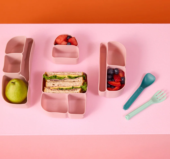 Silicone Bento Buddy - Lunchbox - Berry
