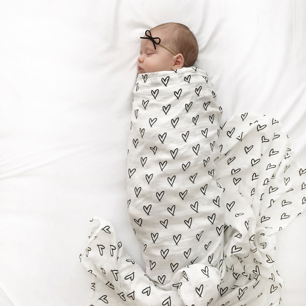 Bamboo Cotton Muslin Swaddle Blanket - 47x47