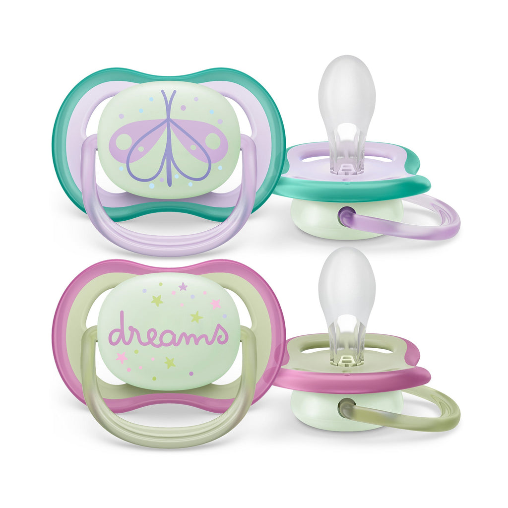 Ultra Air Pacifier Nighttime Glow - 2 Pack