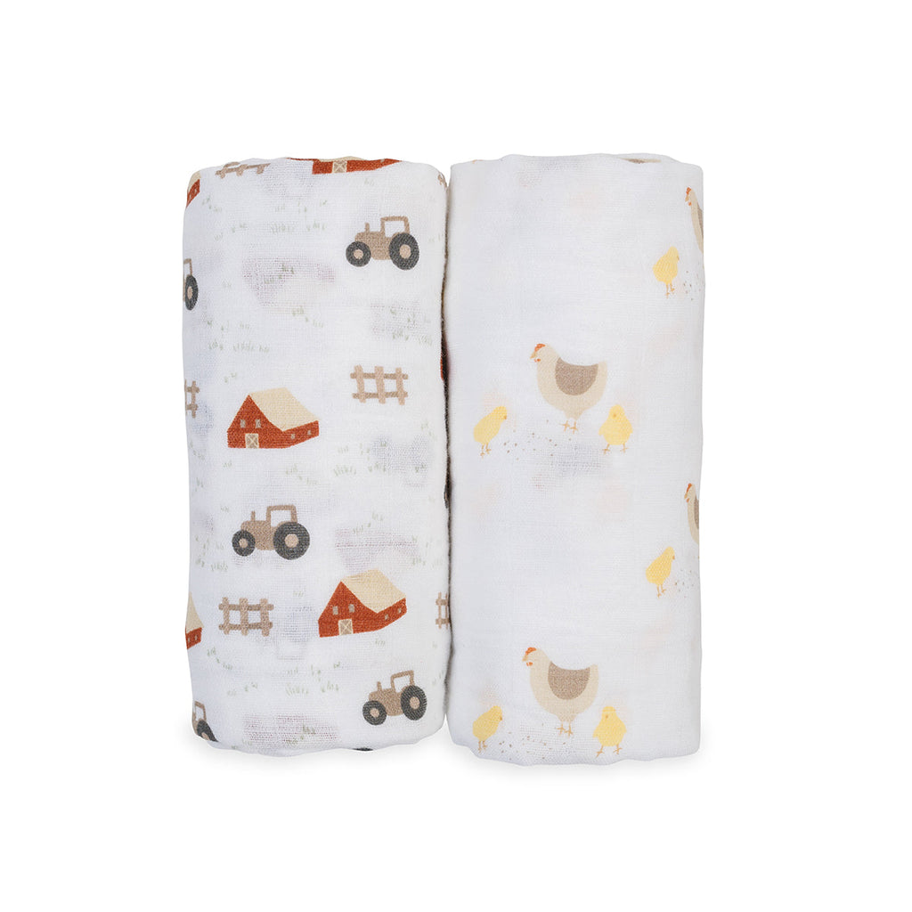 2pk Cotton Muslin Swaddle Blanket - 40x40