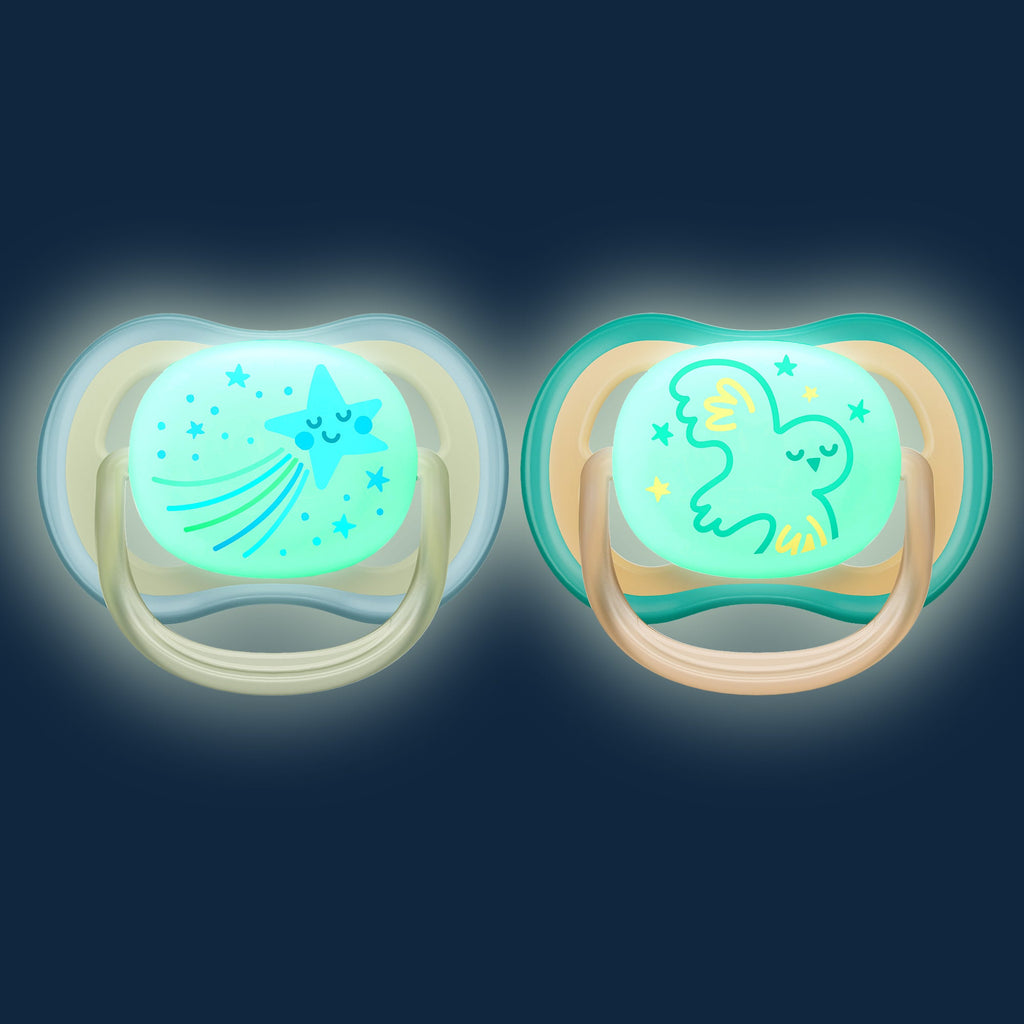 Ultra Air Pacifier Nighttime Glow - 2 Pack
