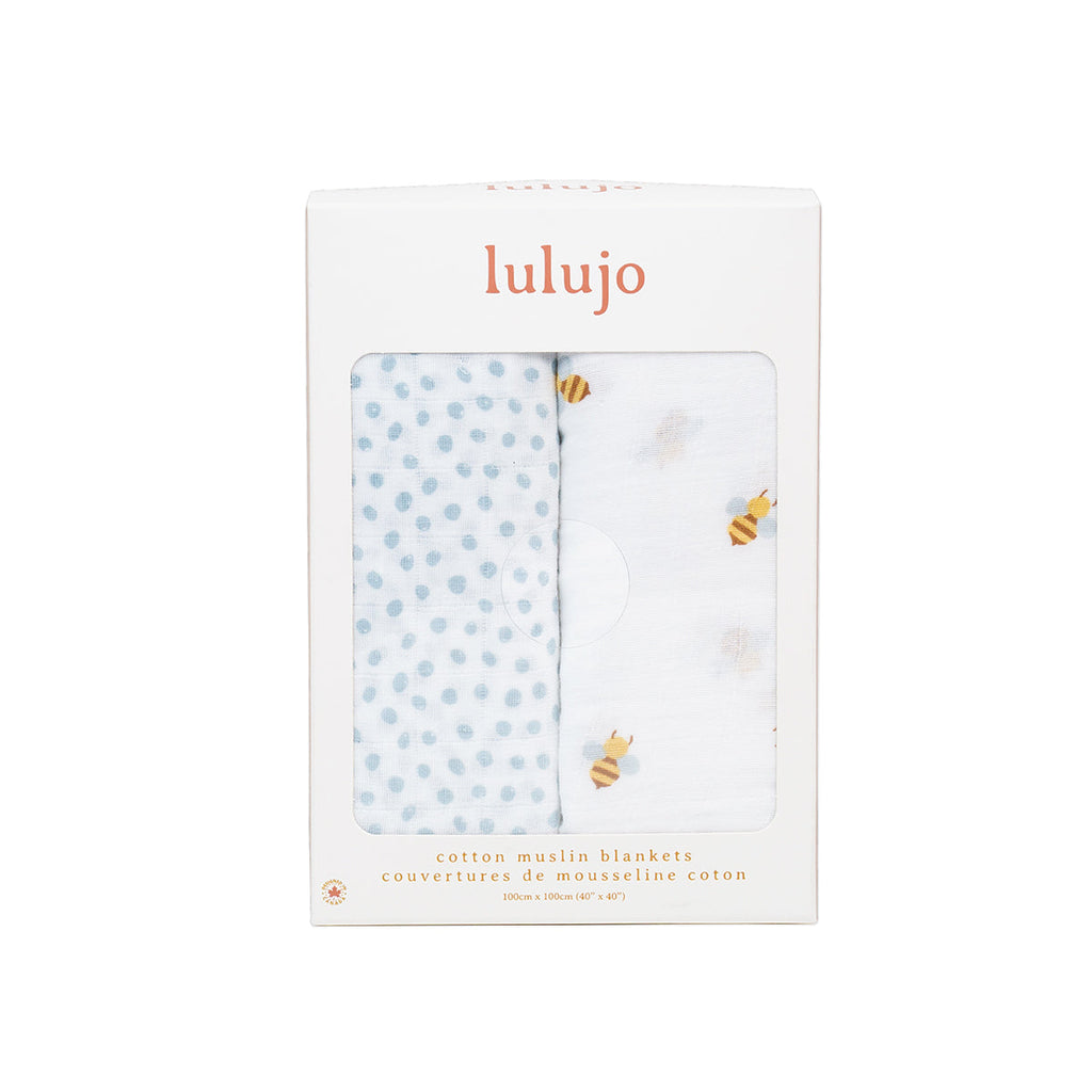 2pk Cotton Muslin Swaddle Blanket - 40x40