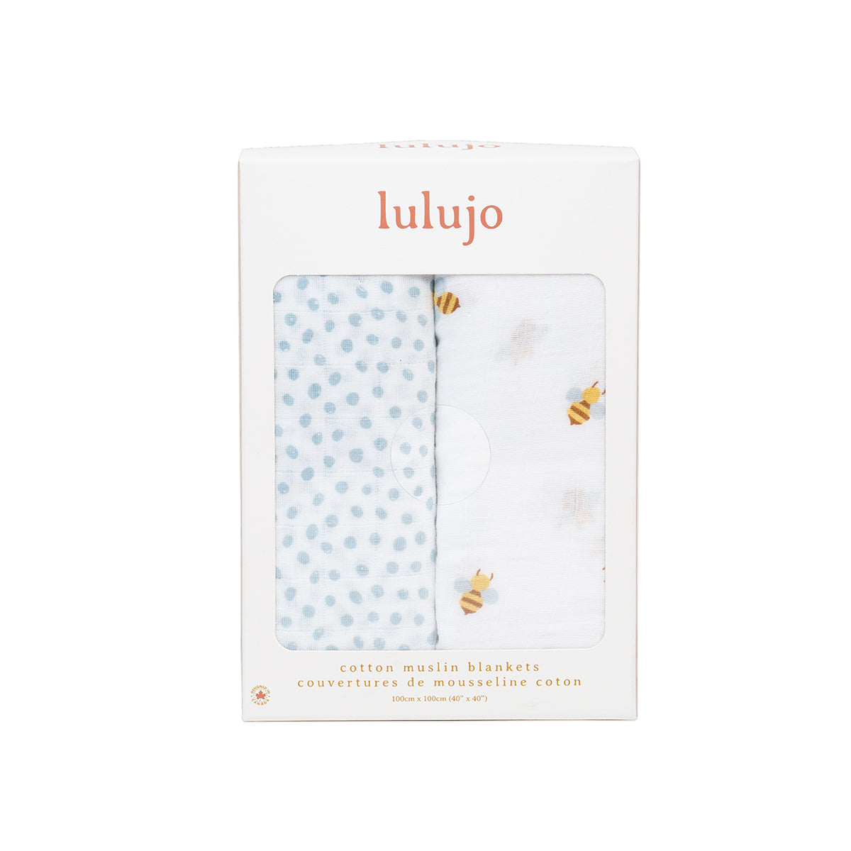 2pk Cotton Muslin Swaddle Blanket - 40x40