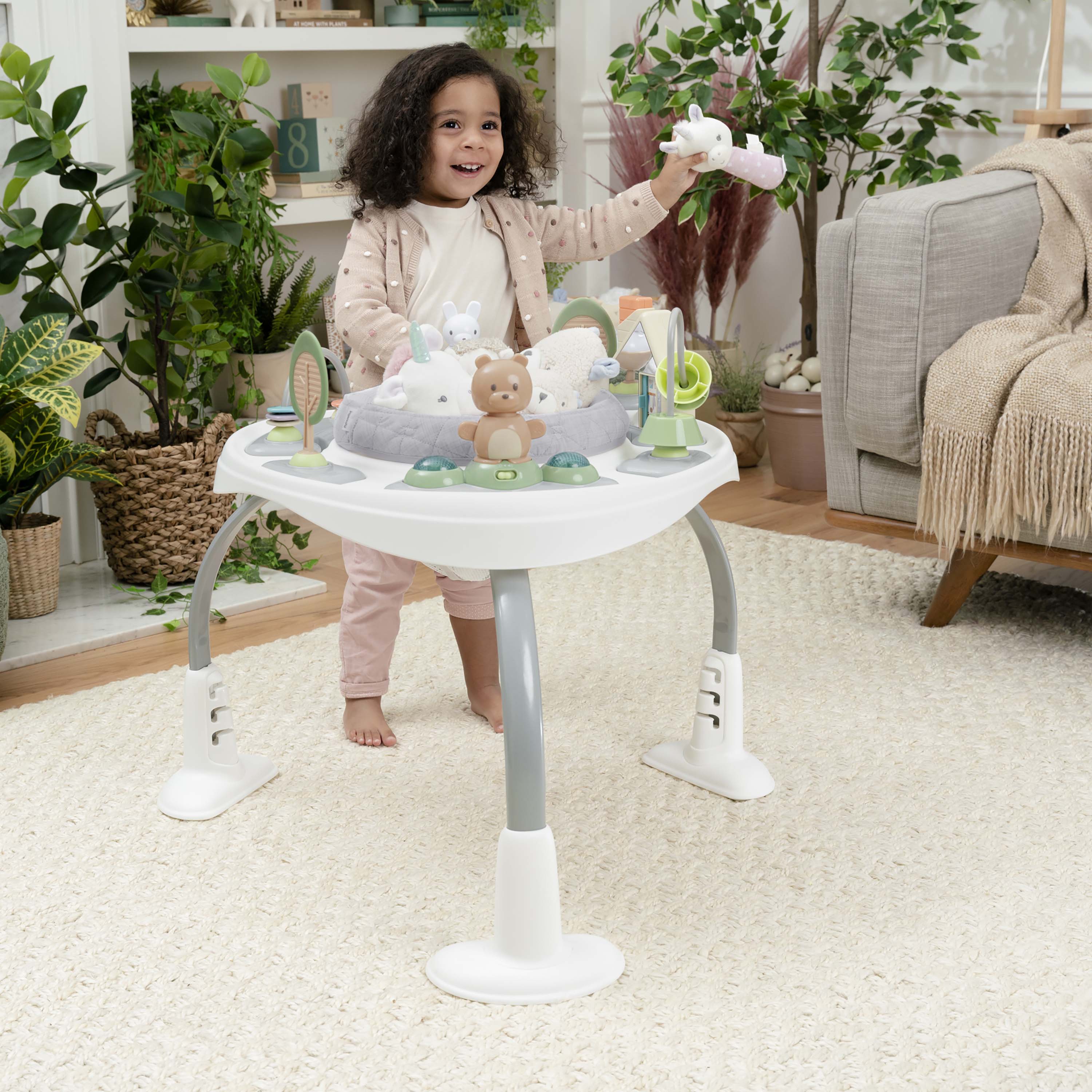 Spring & Sprout 2-in-1 Activity Jumper + Table - First Forest