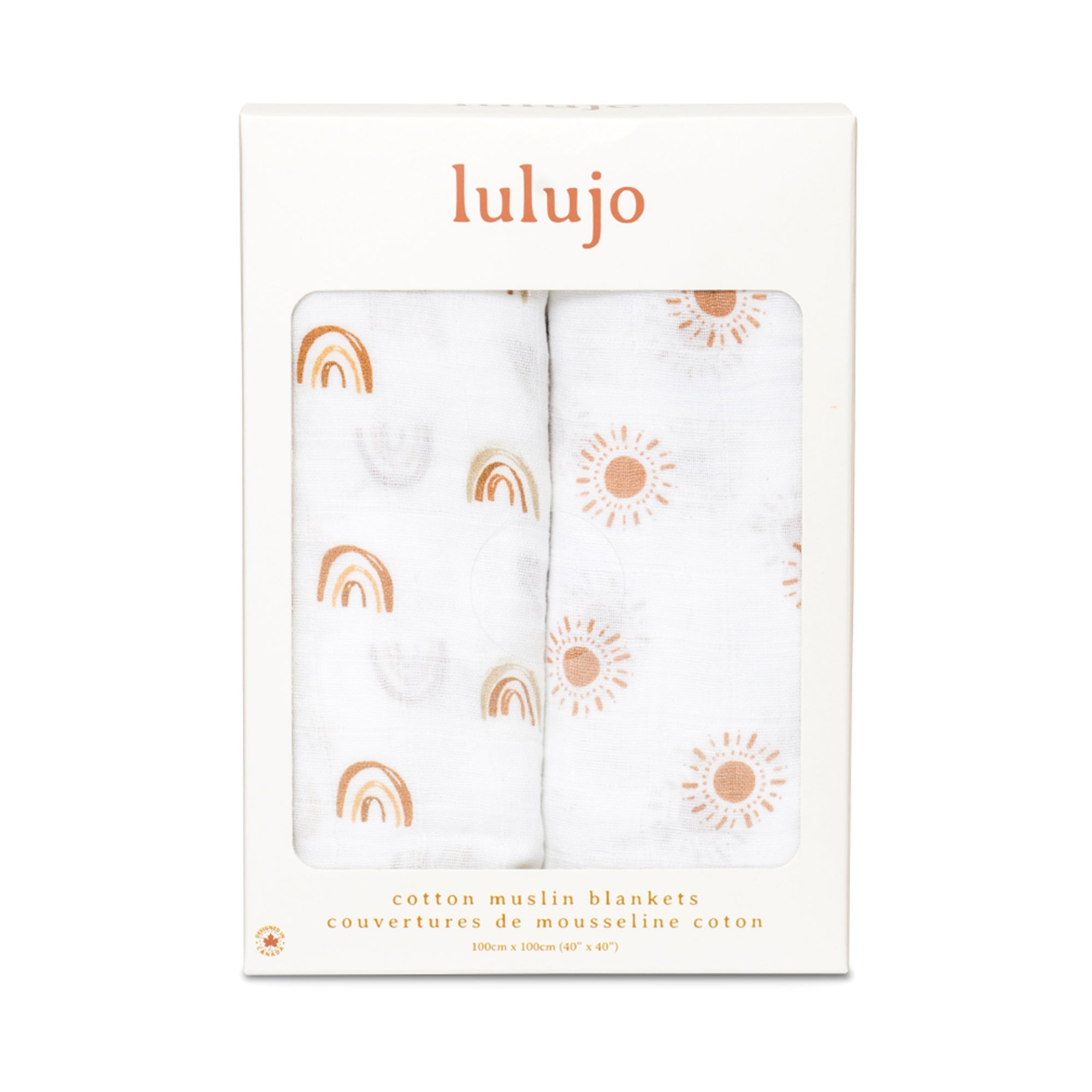 2pk Cotton Muslin Swaddle Blanket - 40x40